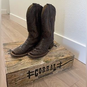 Corral square toe boots